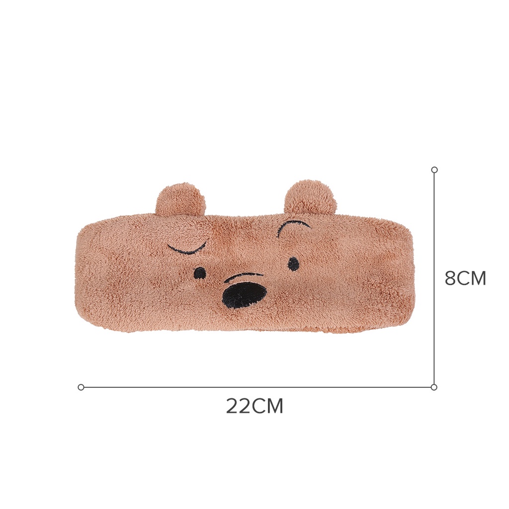 Băng Đô Cài Tóc Dễ Thương We Bare Bears Miniso băng đô rửa mặt băng đô tóc phụ kiện tóc