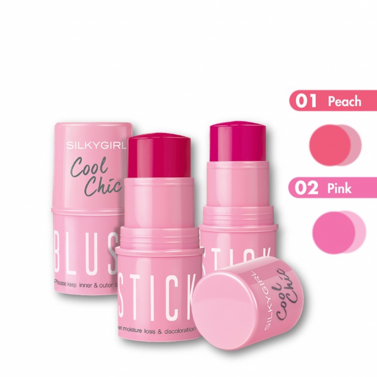 Má Hồng Dạng Thỏi Silkygirl Cool Chic Blush Stick 4g