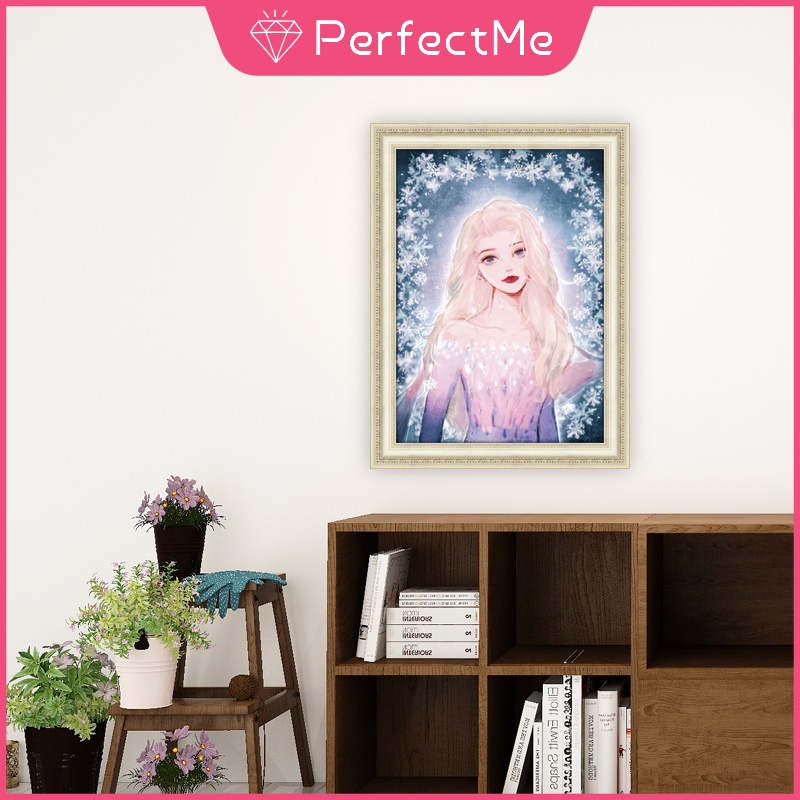 Bộ tranh đính đá 5D họa tiết công chúa Disney độc đáo DIY 30x40cm