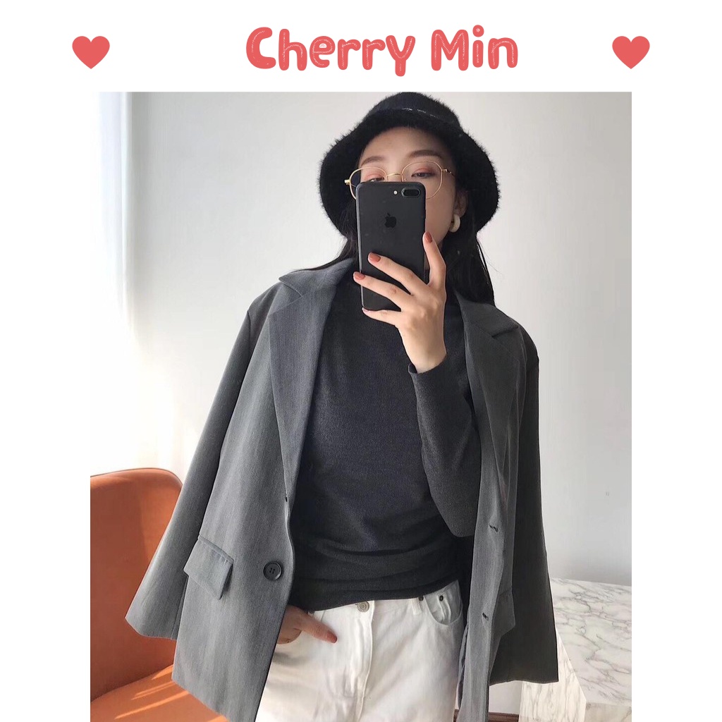 [Video thật] Áo giữ nhiệt cố 3 phân xuất Nhật Motie kèm túi zip sang trọng CHERRY MIN