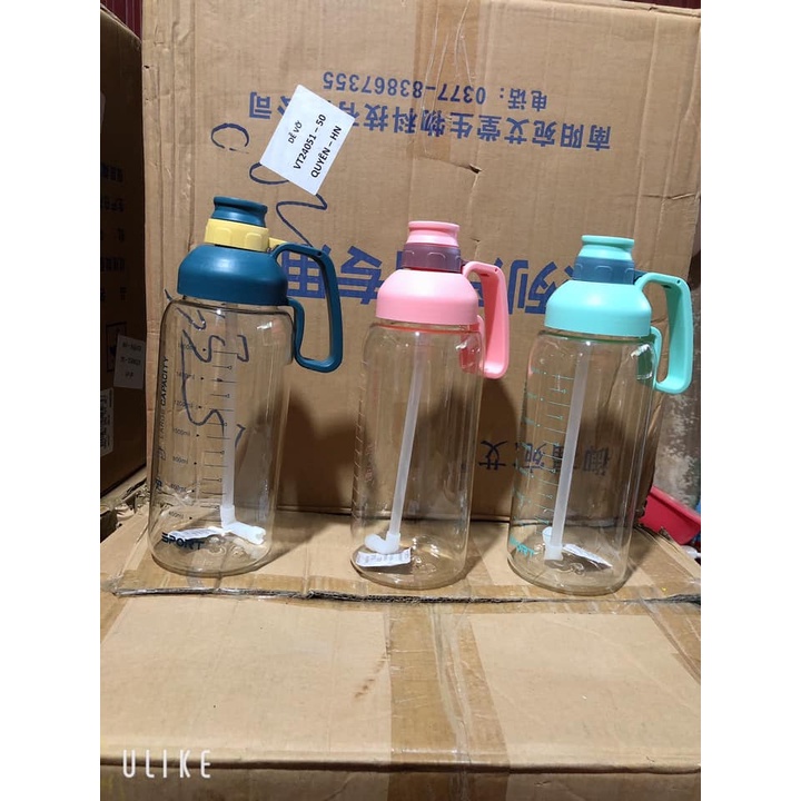 MVP2609 Bình Đựng Nước, Bình Nước 1800ml Phong Cách Thể Thao Có Ống Hút - King