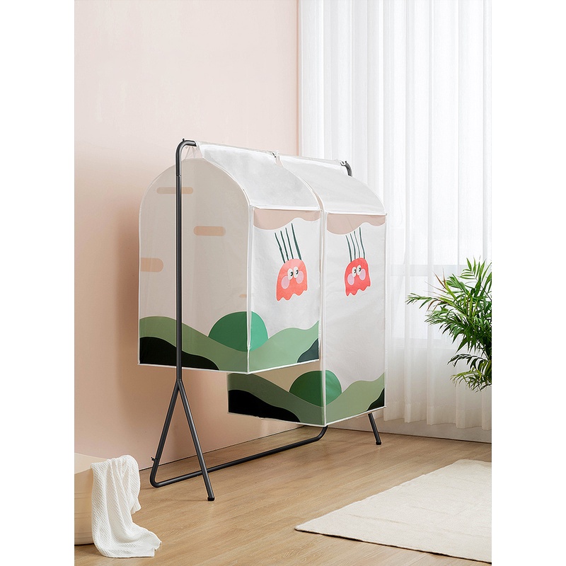 Túi bọc quần áo chống bụi, bọc áo chống bụi bigsize vải dày chống thấm nước có khóa kéo