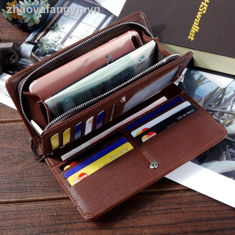 Ví dài khóa kéo phong cách Hàn Quốc thời trang cho nam