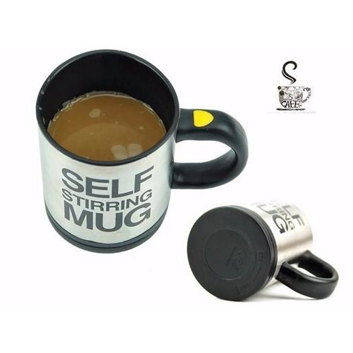 Cốc cafe tự khuấy thông minh, Cốc tự pha cafe thông minh 2 trong 1 Self Stirring Mug