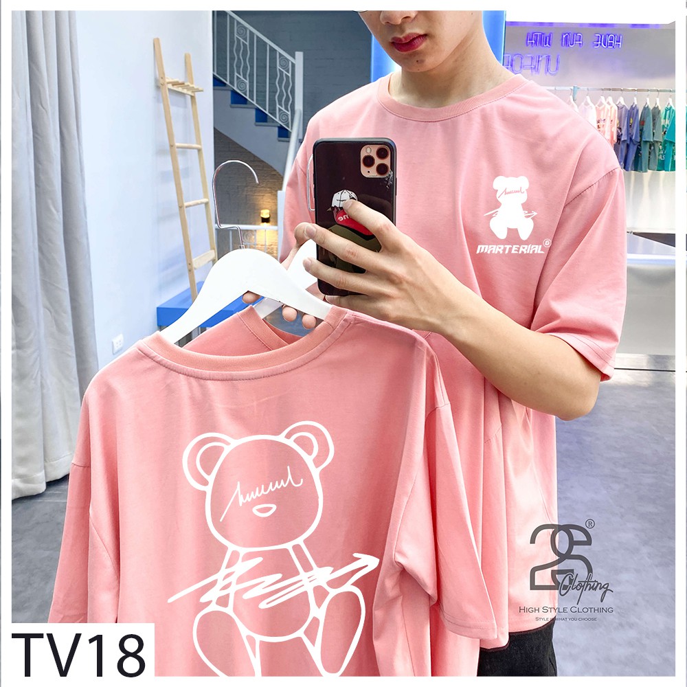 Áo Gấu Phản Quang Bảy Màu Áo Thun Unisex 2sClothing Áo Phông Form Rộng Nam Tay Lỡ Giá Rẻ In Hình TV18 | BigBuy360 - bigbuy360.vn