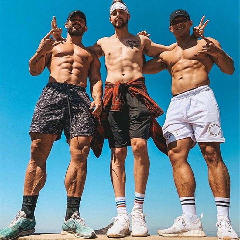 Quần Short Boxer Lưng Vừa Thoáng Khí Plus Size Cho Nam Tập Thể Thao