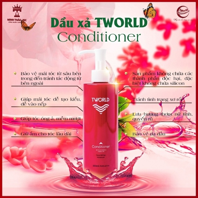 [BẢN CAO CẤP] Dầu Xả Tóc Tworld Conditioner Thiên Nhiên Lành Tính An Toàn Giúp Tóc Siêu Mượt, Giữ Ẩm, Dễ Tạo Kiểu, Khỏe