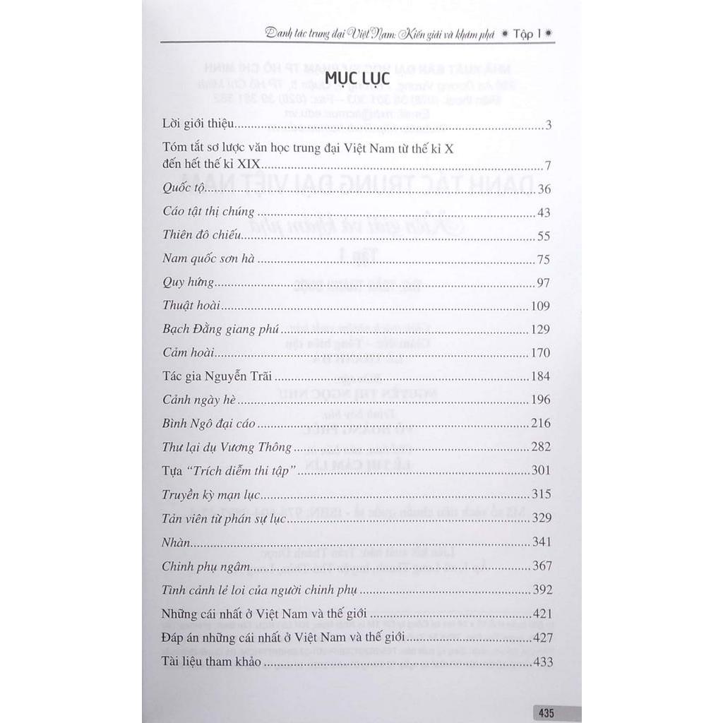 Sách - Danh Tác Trung Đại Việt Nam - Tập 1: Kiến Giải Và Khám Phá
