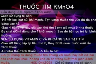 Dụng dịch tím trị bệnh sán cá (100gram)
