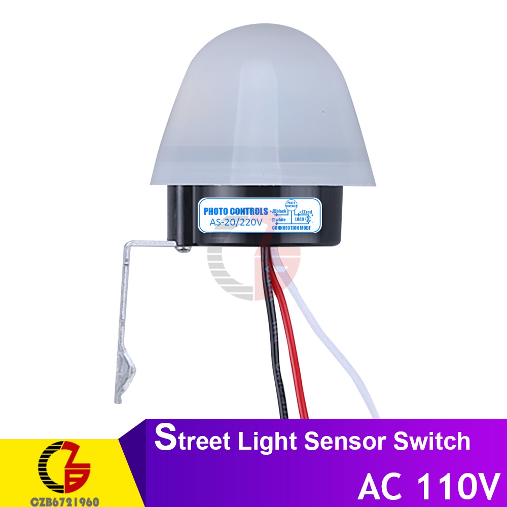 Công tắc AC 220V DC 12V 24V tự động bật tắt đèn đường Photocell 10A | BigBuy360 - bigbuy360.vn