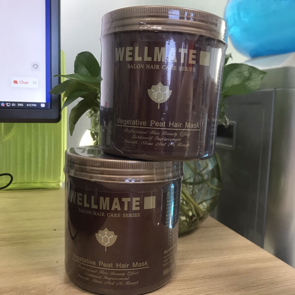 Ủ tóc WELLMATE Vegetative Peat Hair Mask 500ml - hàng có - Dầu ủ tóc - chăm sóc tóc hiệu quả