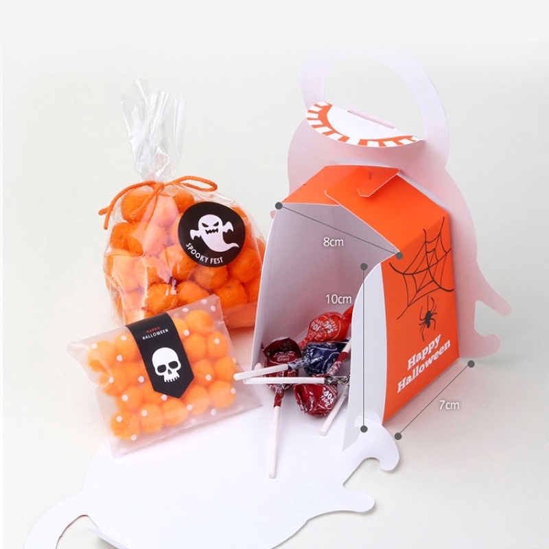 Set 5 hộp trang trí Halloween size 16 x 19 cm và 16 x 23 cm