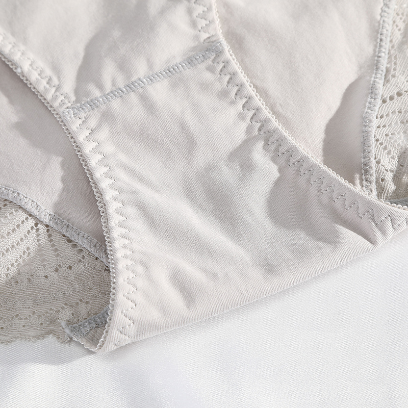 Quần lót LEVAO cotton eo trung màu đơn sắc thời trang thoải mái cho nữ