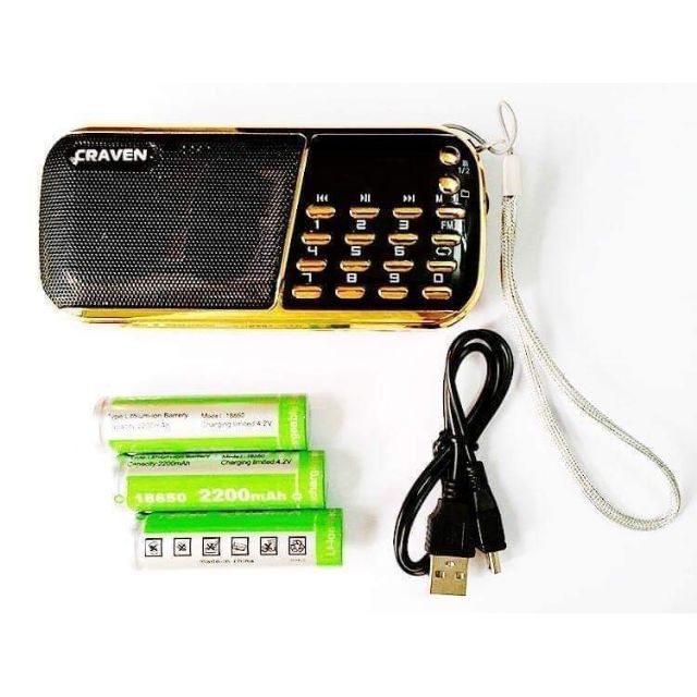 Loa nghe 3 pin + Thẻ nhớ + đầu đọc thẻ