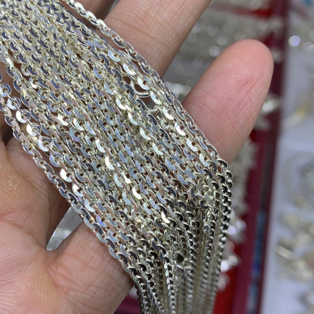 Dây chuyền Bạc ta nguyên chất nhà làm.
