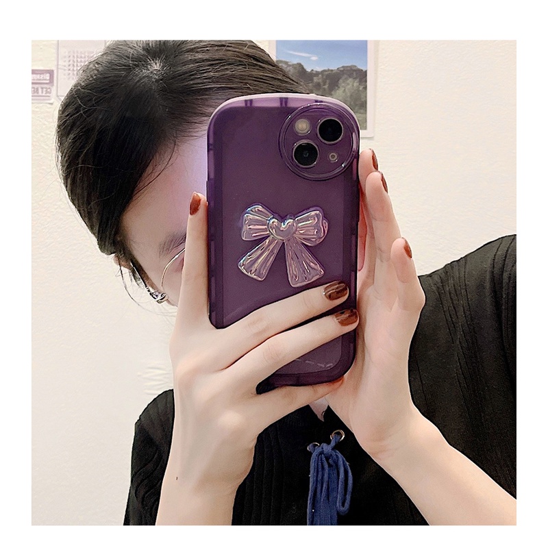 Casing Huawei Nova 10 Pro 9 SE Y90 Y70 Cute Candy Laser Bow Fine Hole Oval Clear Airbag Shockproof Soft Phone Back Case Cover NKS 04
