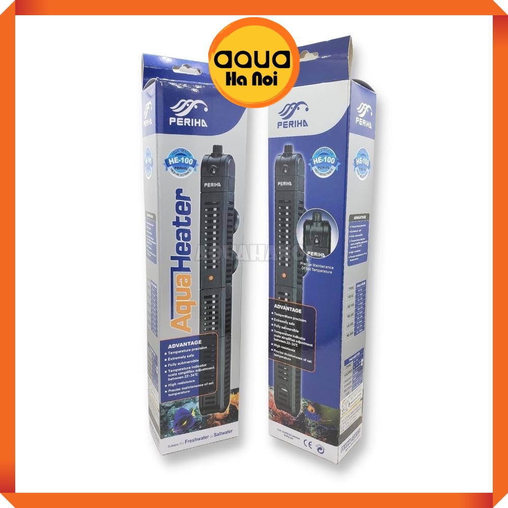 Sưởi bể cá cao cấp PERIHA HE 50/100/200/300/500W - Có bọc nhựa chống bỏng cá
