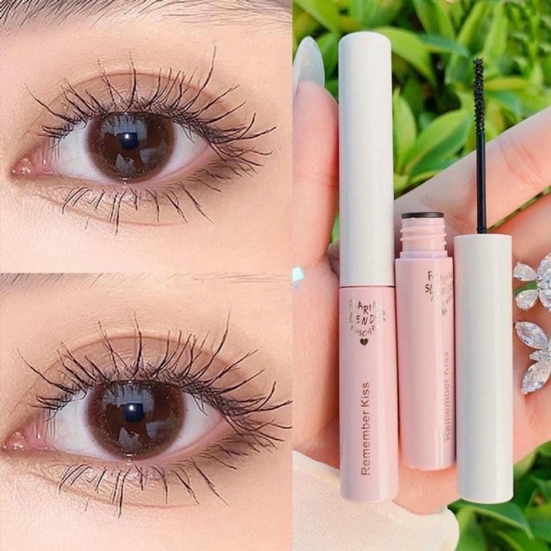 Mascara Siêu Mảnh Tơi Mi Lameila Skinny Microcara Vỏ Hồng 2 màu đen nâu