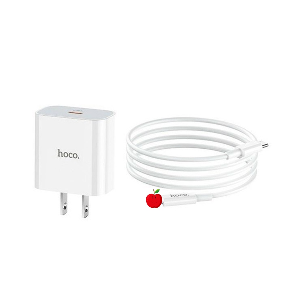 Bộ Sạc Nhanh HOCO C76 PLUS IP20W IPCông Nghệ PD-Sử Dụng Cho IP11/12Pro/13 Pro Max/8/8 Plus/X/Xs/Xs M