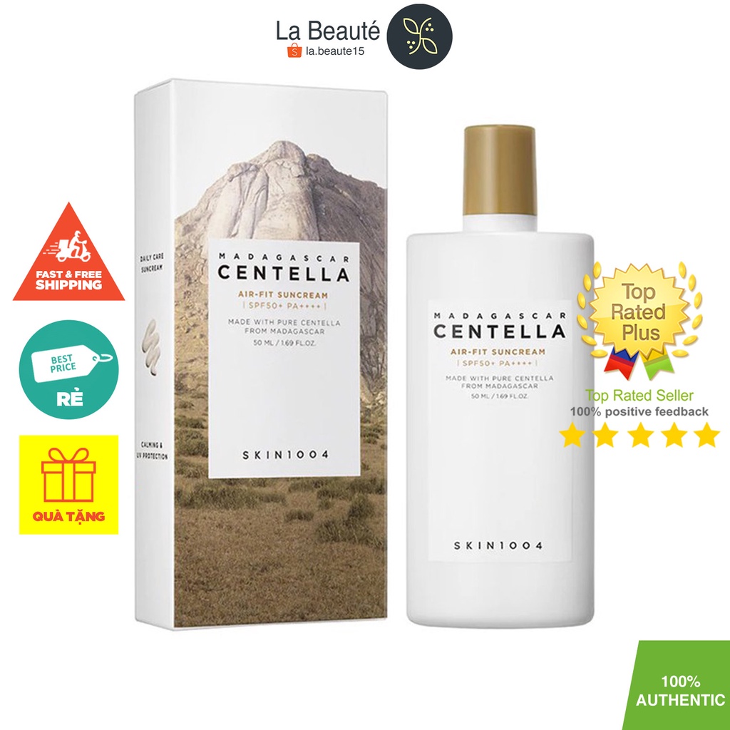 Kem Chống Nắng Dưỡng Và Làm Mềm Da 50ml - Skin1004 Madagascar Centella Air-Fit SunCream SPF50+ PA++++