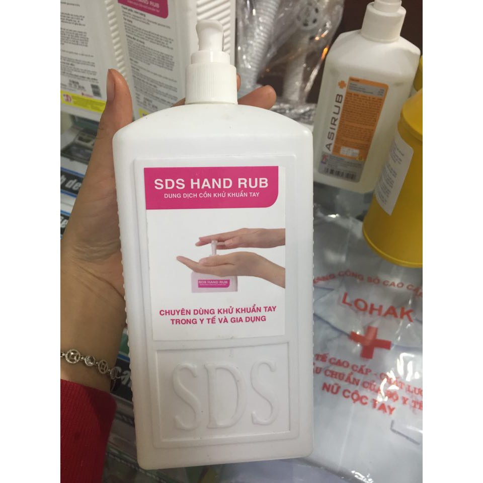 Dung dịch sát khuẩn SDS HAND RUB dung dịch cồn khử khuẩn tay (Chai 1 lít)