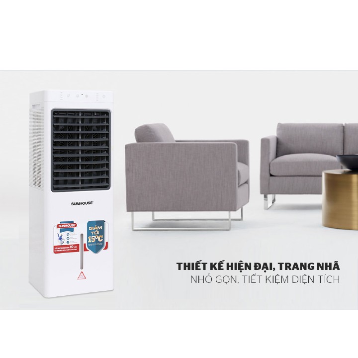 Quạt điều hòa hơi nước, Máy làm mát không khí Sunhouse SHD7717 - Chinh hãng bảo hành 12 tháng
