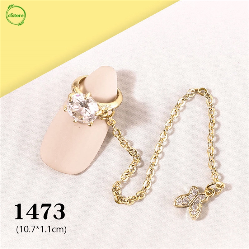 Phụ Kiện Trang Trí Móng Tay Hình Bướm Đính Đá Xinh Xắn