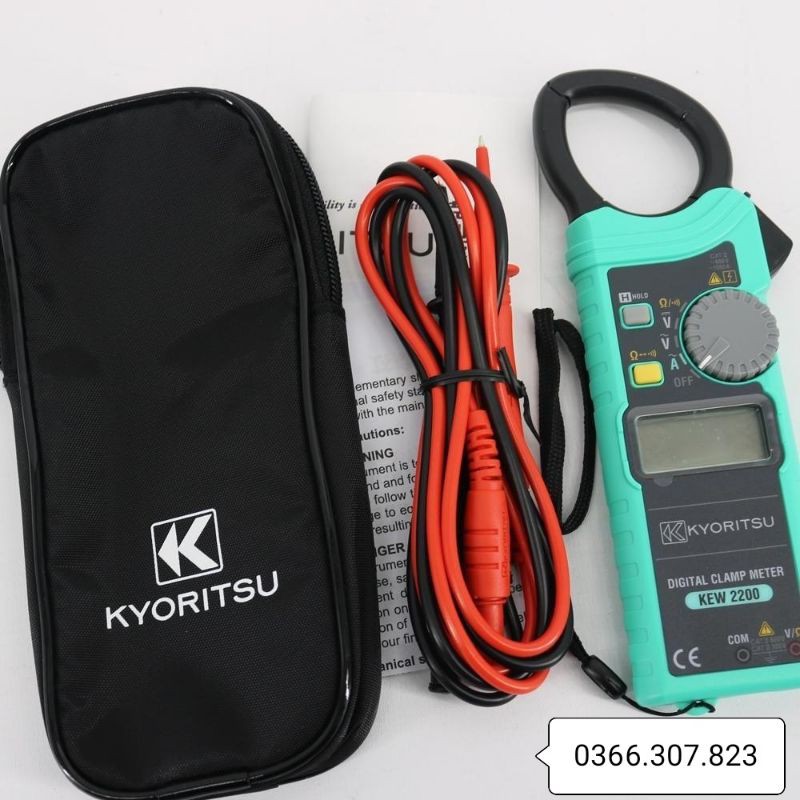 Ampe kìm đo dòng AC KYORITSU 2200 (1000A)