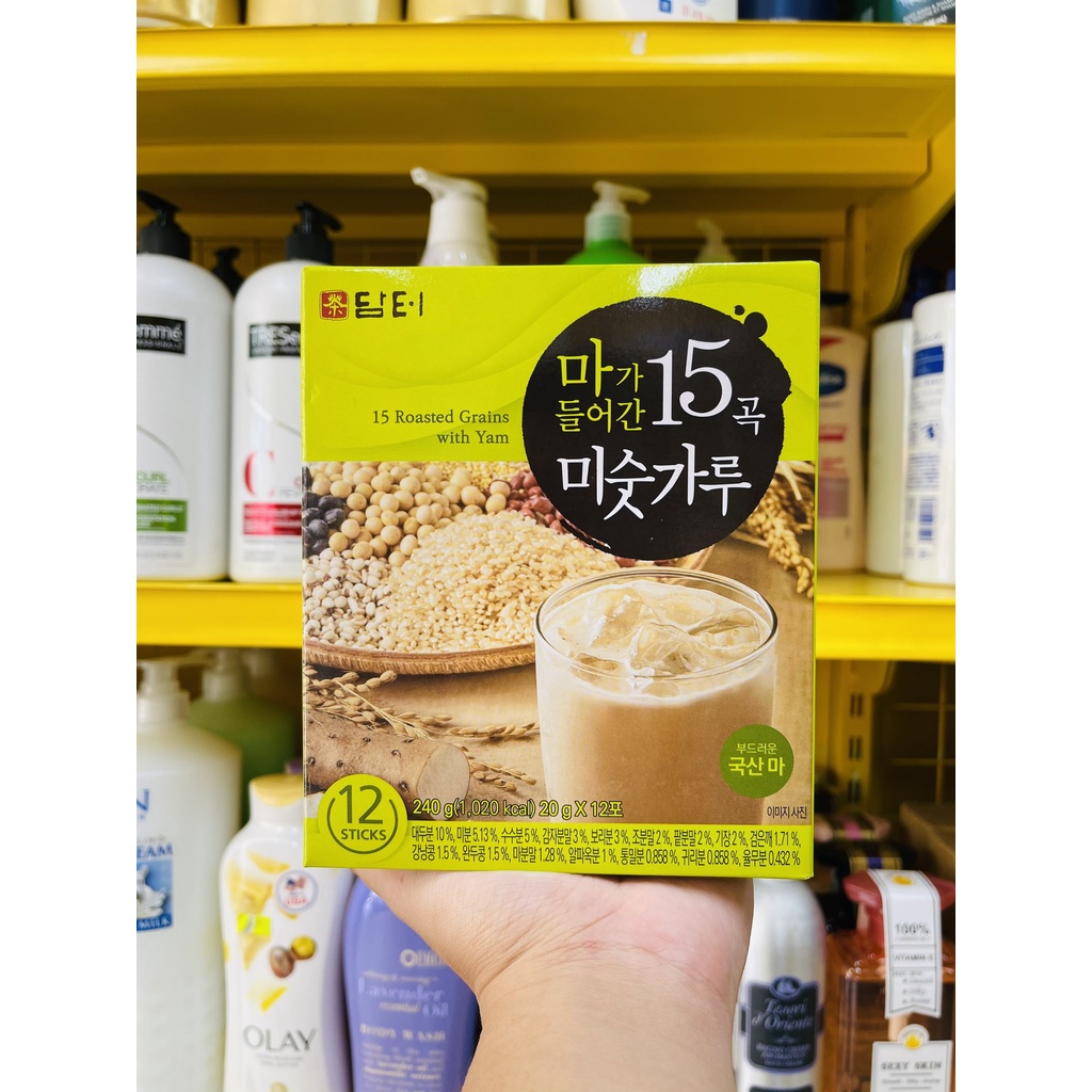[15 Đậu NHỎ] Ngũ Cốc DAMTUH 15 Loại Đậu Hộp 240g (12 Gói) - Nhập Khẩu Hàn Quốc