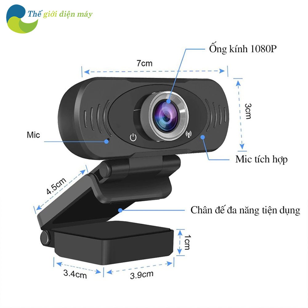 Webcam full HD 1080p Xiaomi IMILAB góc rộng 90 độ, tích hợp micro giảm ồn - Bảo hành 1 tháng - Shop Điện Máy Center