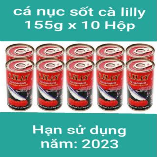 Lốc 10 Hộp Cá Nục Sốt Cà LILLY 155g