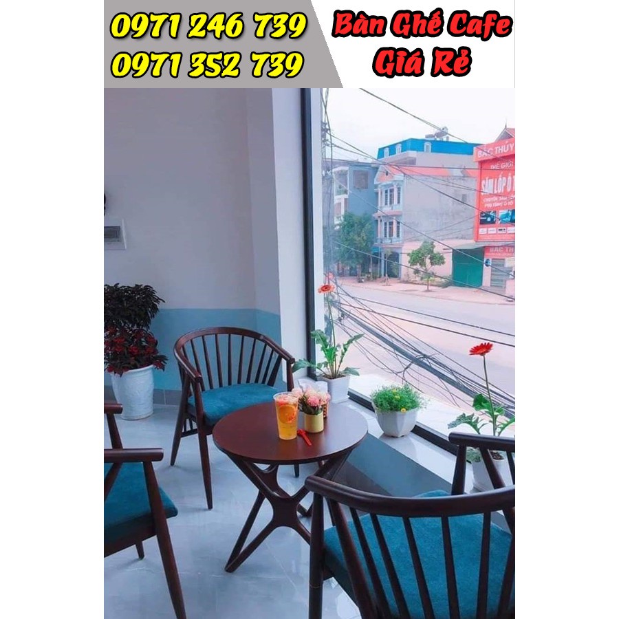 Bàn ghế gỗ cafe giá rẻ