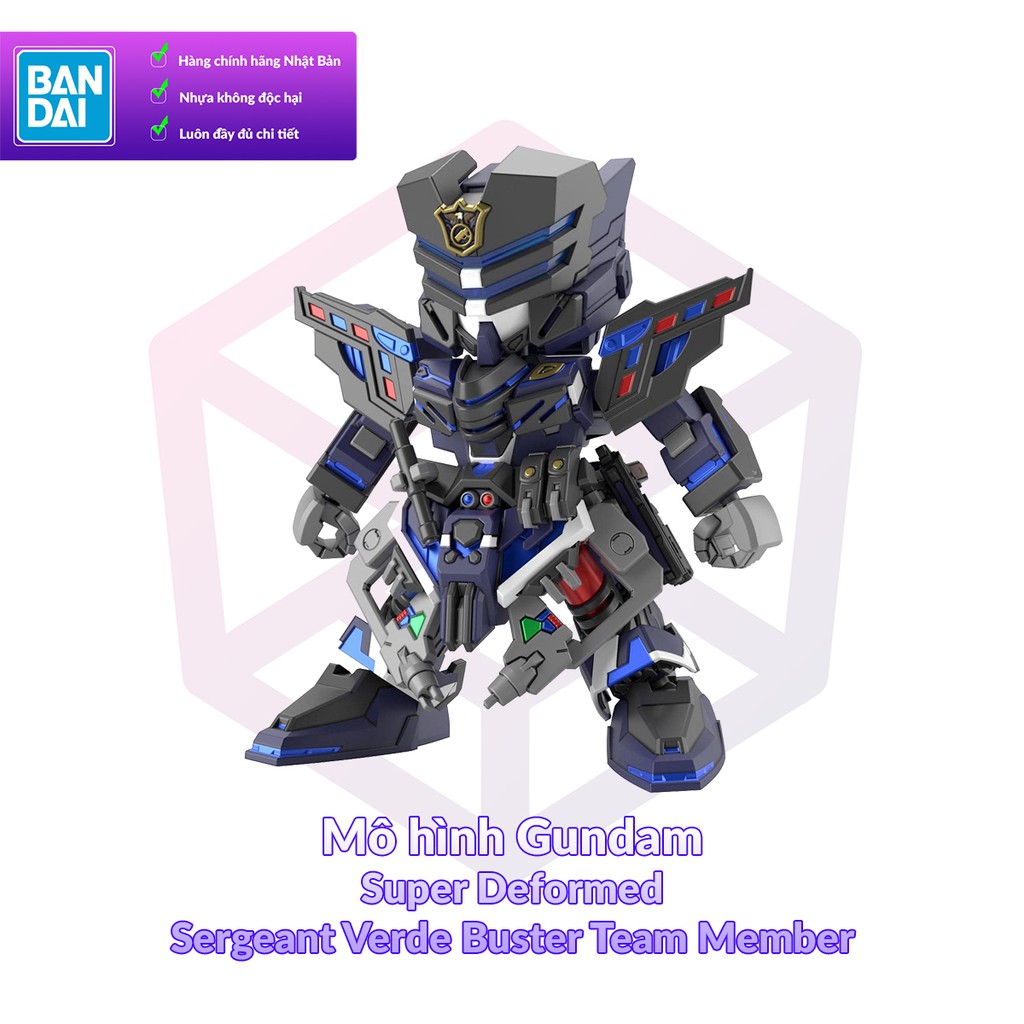 Mô Hình Gundam Bandai SDW Heroes 13 Sergeant Verde Buster Team Member World Heroes [GDB] [BSD]