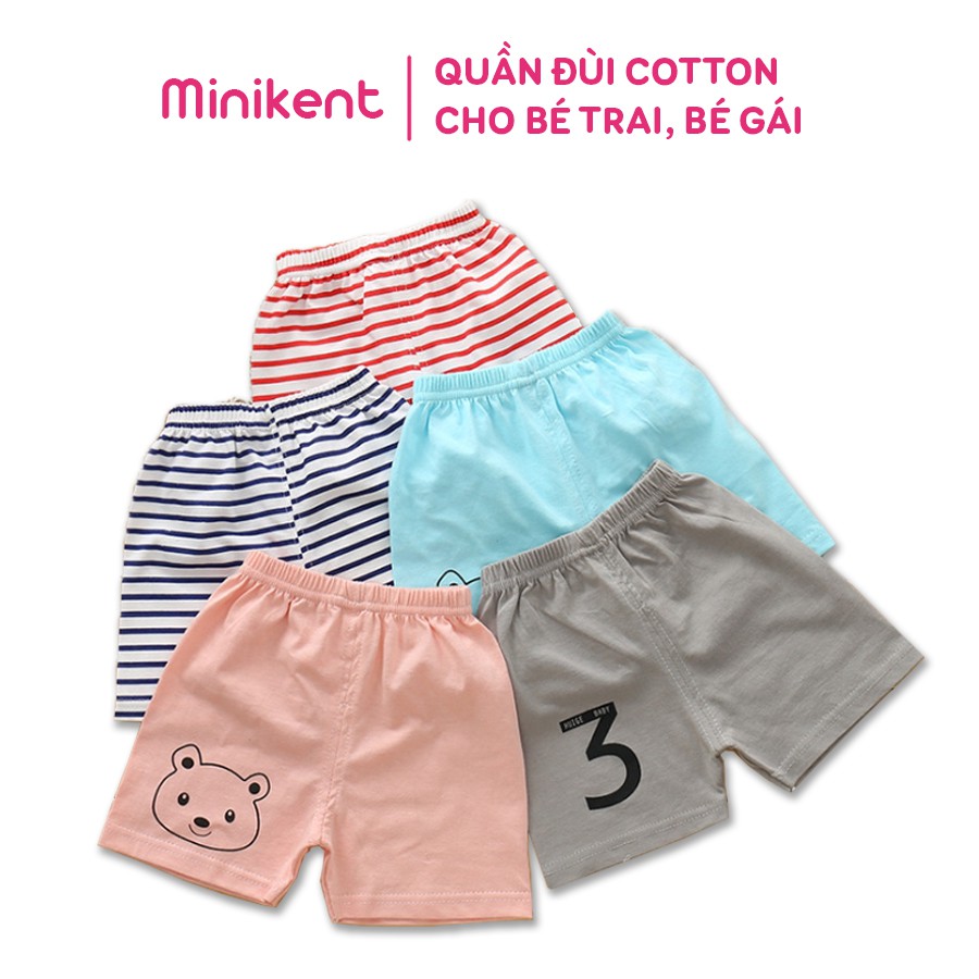 Quần đùi cotton cho bé trai, bé gái