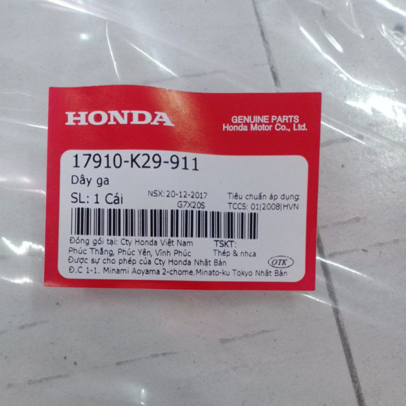 Dây ga Honda Sh mode 125