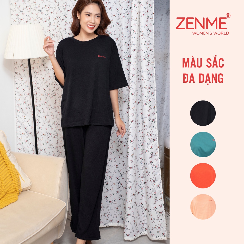 Đồ bộ nữ mặc nhà, đồ ngủ form rộng (có Bigsize) chất liệu Cotton xốp mềm mịn thoáng mát Zen Me BTX0822