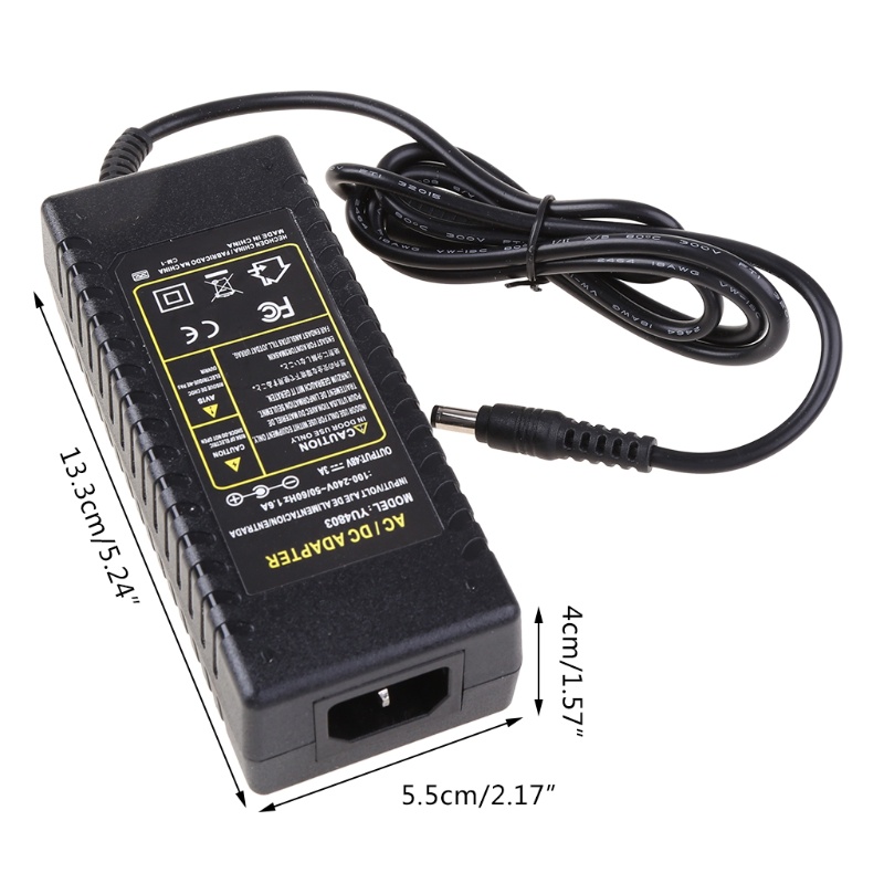 Cổng Chuyển Đổi Nguồn Điện 5.5mm x 2.5mm AC 100-240V Sang DC 48V 3A 120W Cho PoE Switc