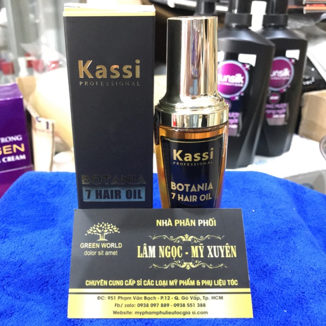 Tinh dầu dưỡng tóc Kassi Botania 50ml, chiết xuất 7 loại dầu thiên nhiên 😘 FREESHIP 🍔 nuôi dưỡng tóc khỏe. cải thiện xơ.