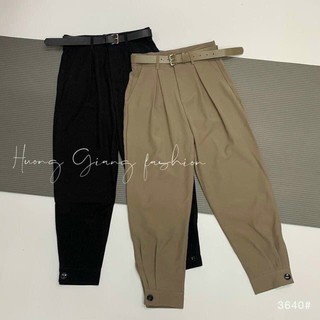 Quần bom nữ cúc cài gấu, có đai