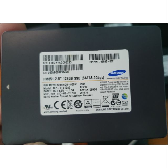 Ổ cứng SSD Samsung 128Gb, 256Gb theo máy xách tay nội địa