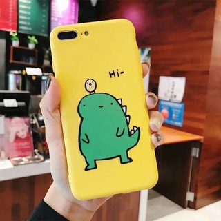 Ốp lưng iphone - ốp iphone hi khủng long đáng yêu - chất liệu ốp dẻo trơn cao cấp mã 124