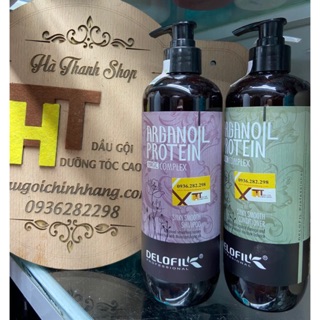Gội xả delofit Argan oil 800ml