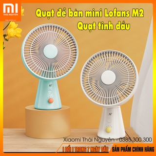 Quạt để bàn mini Lofans M2 quạt gió kết hợp tinh dầu thơm