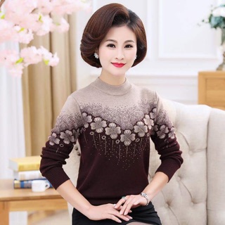 Áo len trung niên may mắn size m-4xl