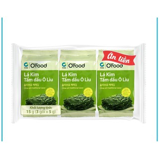 [Lốc 03 gói] Lá kim tẩm dầu ô liu O'food (3 gói x 5g)