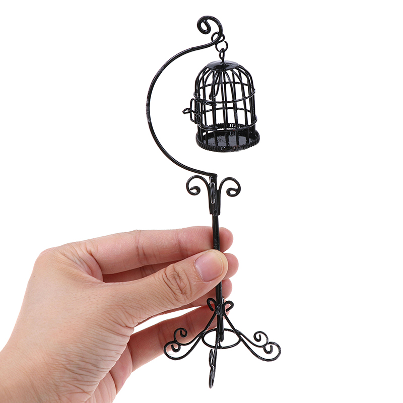 Mô Hình Lồng Chim Mini Bằng Kim Loại Tỉ Lệ 1: 12