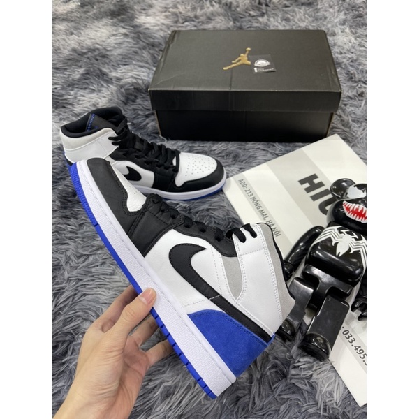 (Híu)Giầy Thể Thao Air Jordan Mid SE Union Royal Bản Best Nhất Việt Nam |Bản Đẹp Da Tốt Đế Khâu