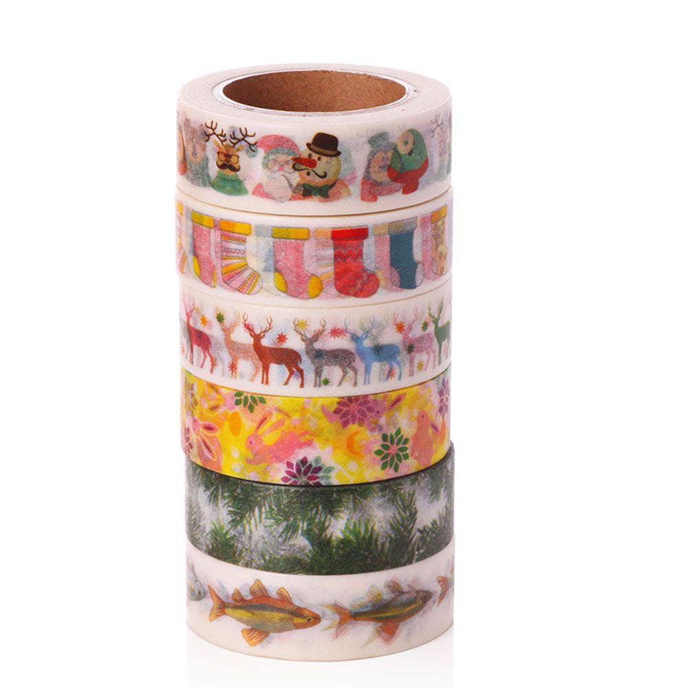 Bộ 2 Cuộn Băng Keo Dán Trang Trí Sổ Tay Diy