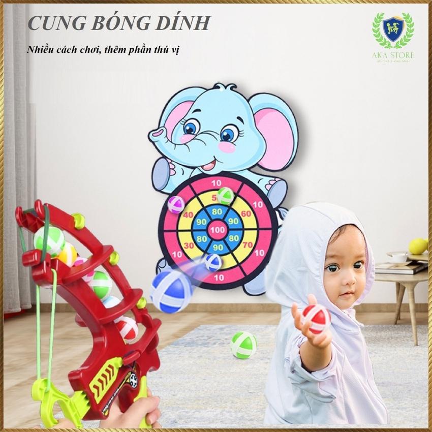 Cung ném bóng dính đồ chơi vận động, Bảng Phi Tiêu Bóng Ném Dính Rèn Luyện Tính Tập Trung và Tăng Sự Hoạt Bát Cho Bé