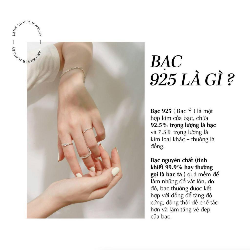 Khuyên tim đá nhỏ E392 LANN